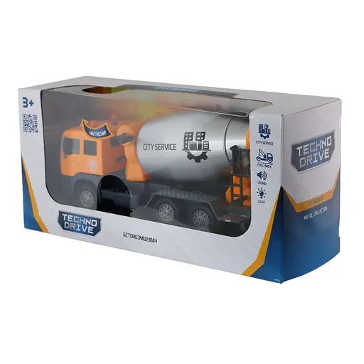 Дитяча ігрова модель Бетонозмішувач TechnoDrive 510777.270 звук і світло - фото 10