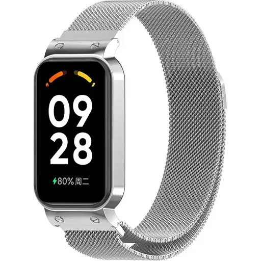 Ремешок DK CDK Metal Milanese Loop Magnetic для Xiaomi Mi Band 8 Active (016244) (silver)