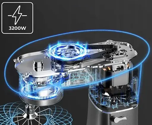 Кухонный комбайн Mozano планетарный Kitchen Assistant 6 в 1 3200 Вт чаша 6.2 л - фото 9