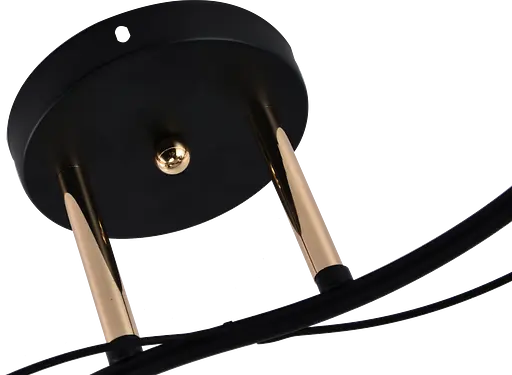 Люстра декоративна V XA1248B/2 Gold+Black на 2 плафонів - фото 3