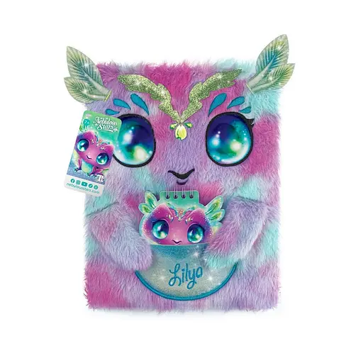 Большой пушистый блокнот 2 в 1 Лилия Nebulous Stars 12522 миниблокнот на спирали - фото 1