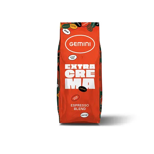 Кава в зернах Gemini Extra Crema 1 кг (ящик 8 кг) - фото 2