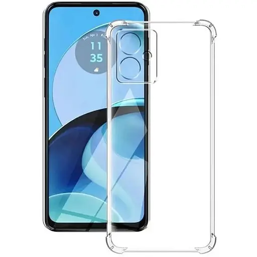 TPU чехол GETMAN Ease logo усиленные углы Full Camera для Motorola Moto G14 Бесцветный (прозрачный)