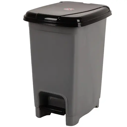 Кошик для сміття Violet House 0156 Gray з педаллю 8 л (0156 Gray 8 л) - фото 1