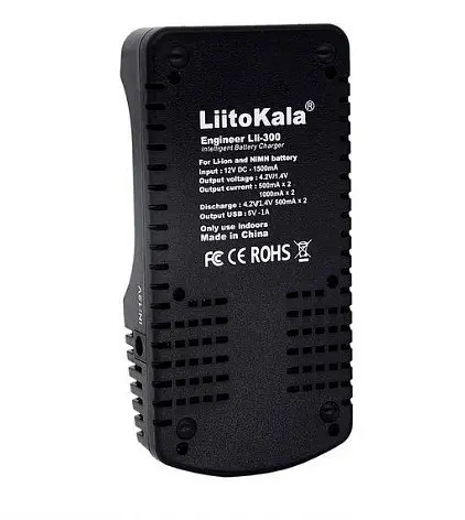 Профессиональное зарядное устройство Liitokala Lii-300 + автоадаптер Повербанк - фото 7