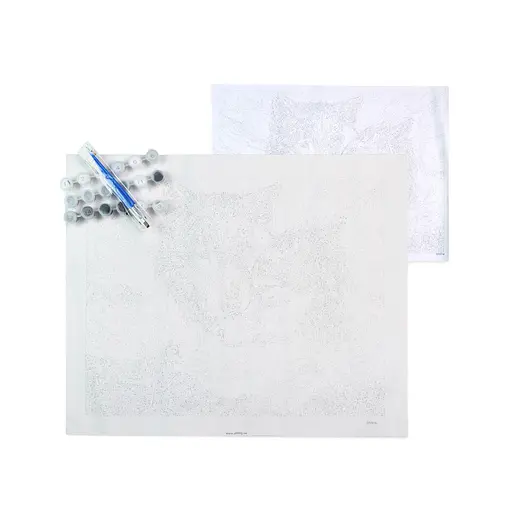 Картина по номерам Strateg Поп-арт енотики без подрамника размером 40х50 см (BR006) - фото 3