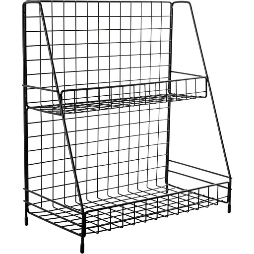 Двухуровневая сушилка для посуды Ringel Raum 30х15.5х34 см черная (RG-025b)