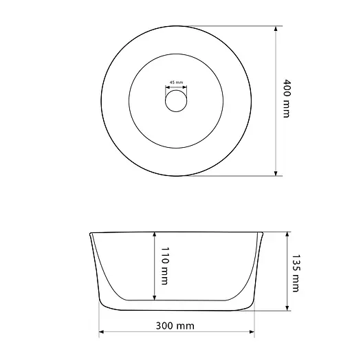 Умивальник VBI Panni white накладний VBI-016500, Білий - фото 5