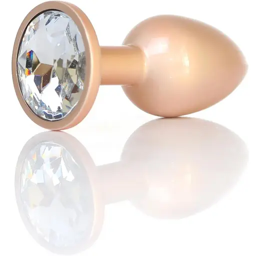 Анальна пробка Boys Of Toys Jewellery Pearl Gold Plug Clear S