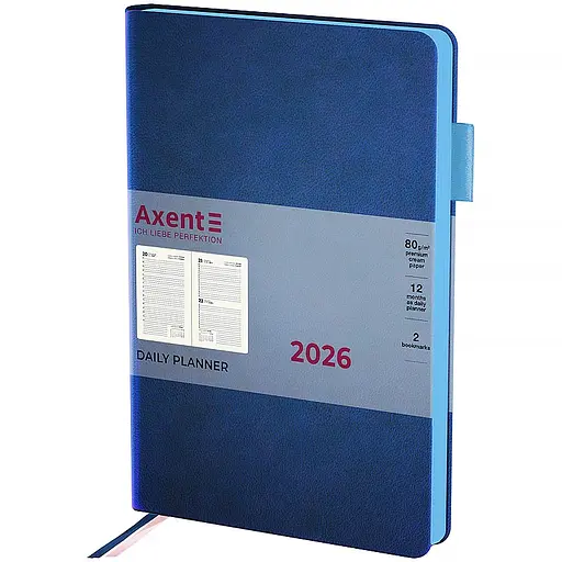 Дневник Axent 2026 Partner Soft Muse 145х210 мм синий (8827-26-3-A)