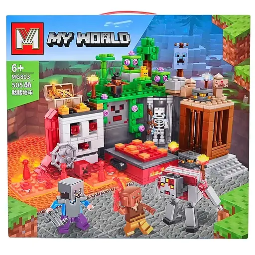 Конструктор Майнкрафт, MG803, 505 деталей