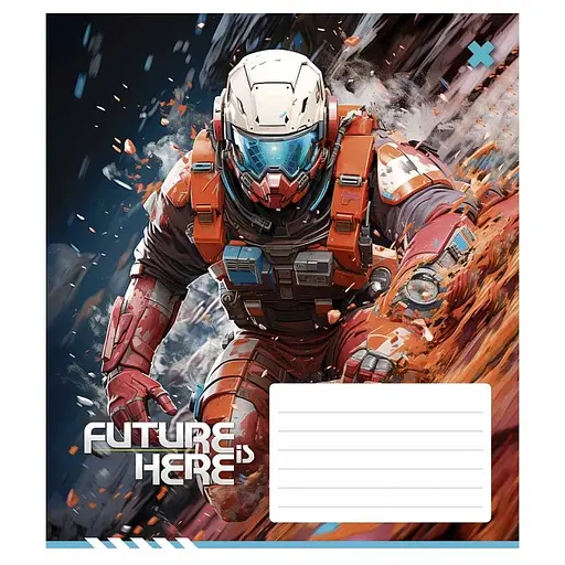 Зошит учнівський "Future is Here" 012-3417K-4 в клітинку, 12 аркушів