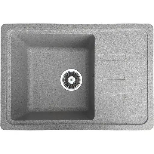 Гранітна кухонна мийка Romzha Trei 62 Seda (602) з крилом - фото 1