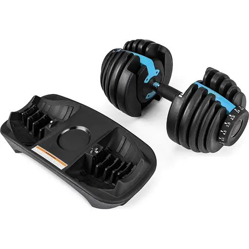 Гантель розбірна регульована Gymtek 2,5-24кг синій - фото 4