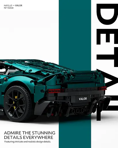 Конструктор Nifeliz Спортивний автомобіль VALOR (NF10268) - фото 3