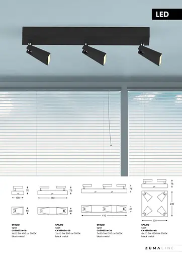 Спот Zuma Line CK99603A-2B SPAZIO - фото 3