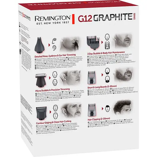 Триммер универсальный Remington PG2120 G12 Graphite 12-in-1 Multigrooming Kit (43324530100) - фото 7