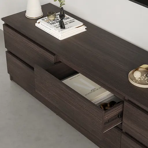 Тумба під телевізор MebelStar Нео 6Ш 180x43x53 см Дуб рістрето (MBS-1289) - фото 3