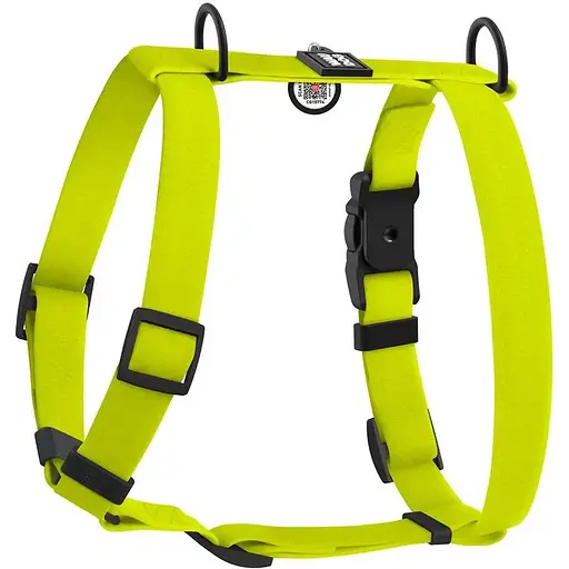 Шлея для собак Waudog Magnet водостійка анатомічна Н-подібна з QR-паспортом, магнітна пряжка-фастекс, М