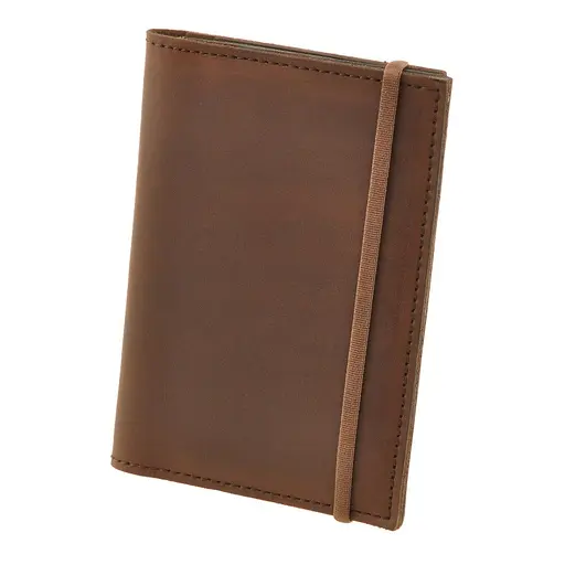 Шкіряна обкладинка для паспорта 2.0 темно-коричнева Crazy Horse - фото 8