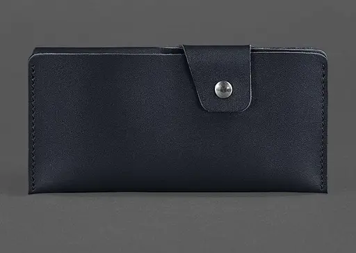 Шкіряне портмоне-купюрник 8.0 чорне - фото 1