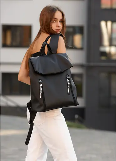 Женский рюкзак Sambag Rene LZTe черный 37 х 31 х 14 см (27108001e) - фото 1