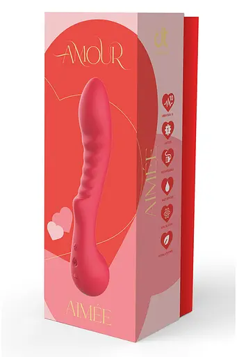 Вібратор Dreamtoys Amour Aimee 22 см червоний - фото 5
