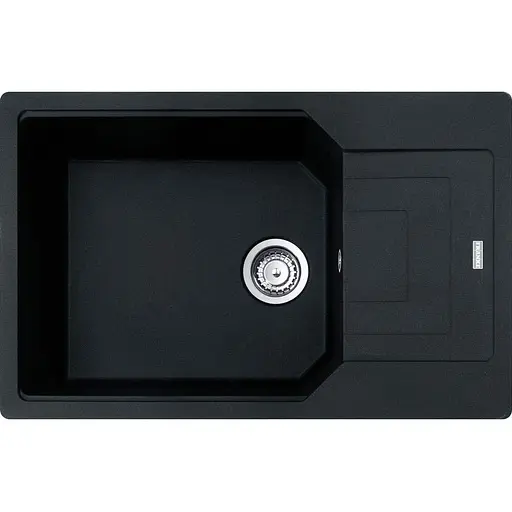 Franke Мийка кухонна Urban фраграніт прямокутник з крилом 780х500х220 мм чаша - 1 накладна UBG 611-78 XL онікс - фото 1