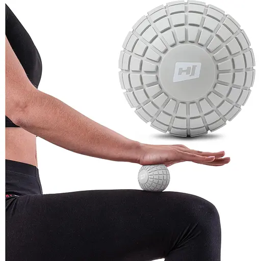 Массажный мяч Hop-Sport HS-A125MB EVA 125 мм Серый - фото 4