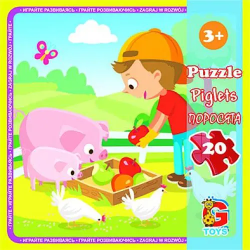 Пазлы G-Toys Ферма, 20 элементов, LA09