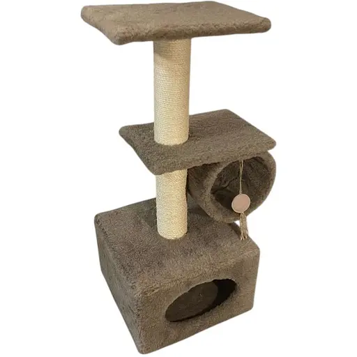 Дряпка Природа Саванна для котив з барабаном капучино 38x38x90 см [CD] - фото 3