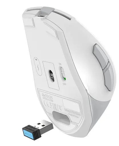 Миша A4Tech Fstyler FG35CS Plus (White) Silent (FG35CS Plus (White)) - фото 10