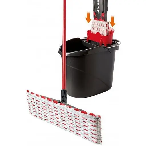 Уцінка. Набір для прибирання Vileda Ultramax Швабра та відро з віджимом (4023103143890) - фото 2