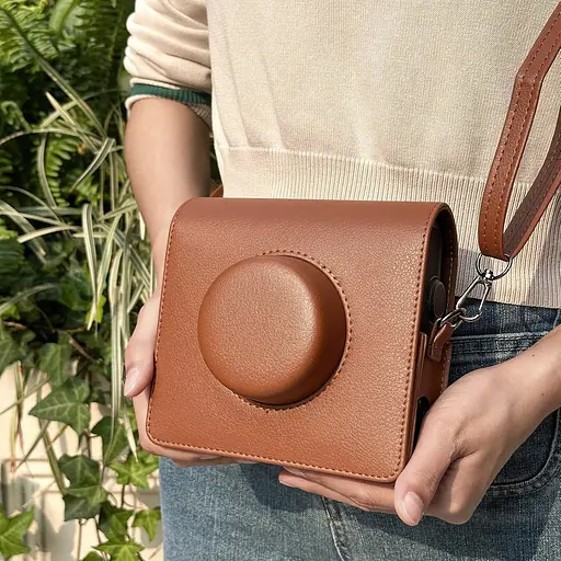 Чехол для фотоаппарата Fujifilm Instax Wide EVO коричневый - фото 5