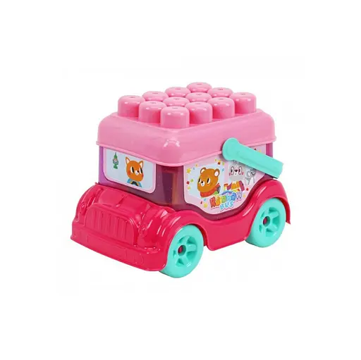 Дитяча іграшка Автобус-конструктор 0396TXK(Pink) рожевий