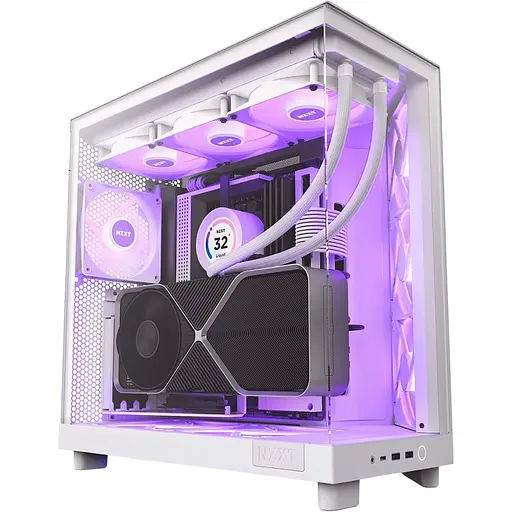 Корпус NZXT H6 Flow RGB White (CC-H61FW-R1) [146832] - фото 2