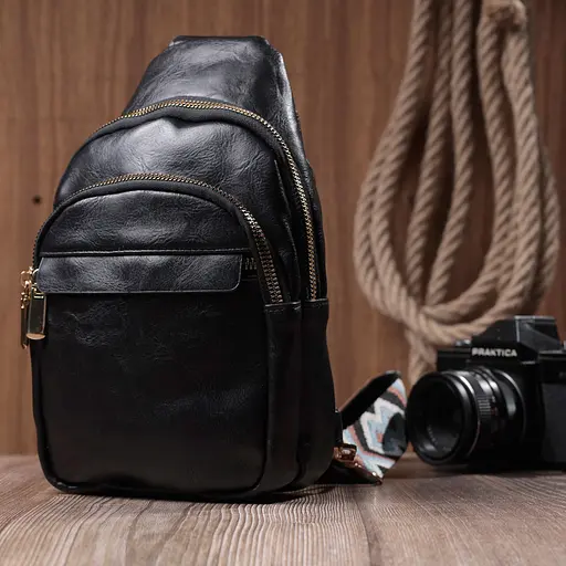 Сумка Vintage небольшого размера с одной лямкой через плечо из гладкой экокожи 16х25х6.5 см sum0026939 - фото 10