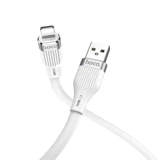 Кабель Hoco U72 USB - Lightning Forest Silicone 1,2 м белый - фото 1
