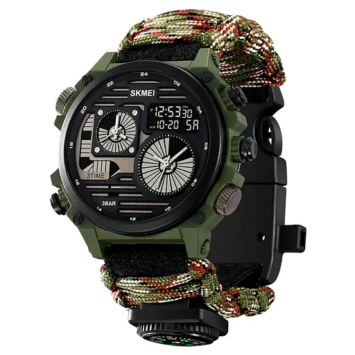 Наручний годинник чоловічий 2202NCMGN Camo Green Skmei acs0030151 - фото 3