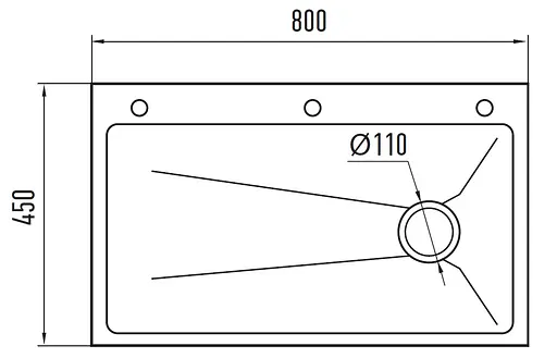 Кухонная мойка Zerix ZH8045-SET-05 Nano-Silver ZM5586, Нержавеющая сталь - фото 3