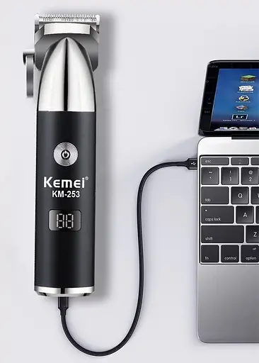 Машинка для стрижки та триммер для бороди Kemei Km-253 - фото 3