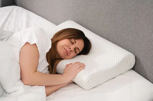 Подушка ортопедична Ardesto Sleepwell, 60х40х11/9см, білий (ART6040COP) - фото 8