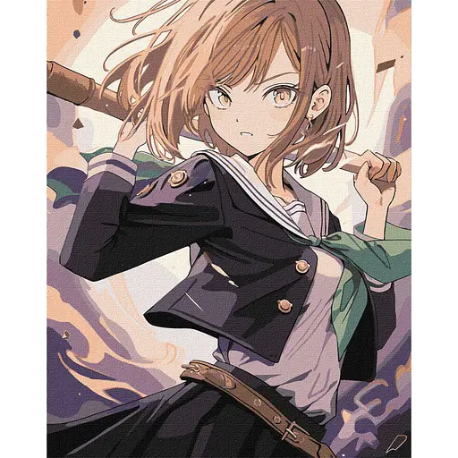 Картина по номерам "Бесстрашная девушка" KHO8391 40х50 см