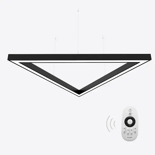 Керований світлодіодний світильник X-LED 150Вт Чорний (3x1080) LSNTri-150db - фото 1