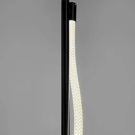 Лампа з обплетеним неоном у чорному корпусі 150 см | Line F | Арт. FL003-1500A BK - фото 2