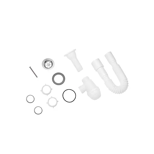 Сифон для раковини Kroner KRP - TB06 1 1/4"х40/50 мм CV032108, Білий - фото 3