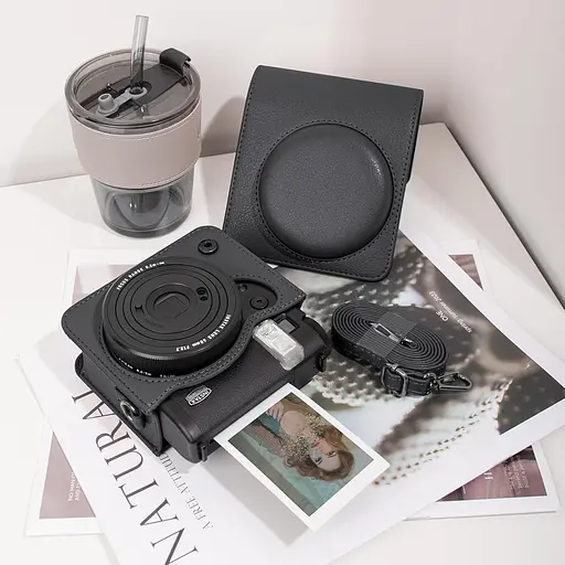 Подарочный набор Камера Fujifilm Instax Mini 99, Фотобумага 20шт, Чехол, Фотоальбом на 108 фото Черный - фото 9