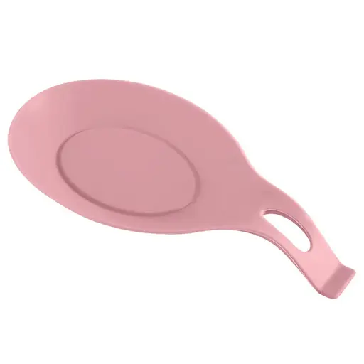 Силіконова підставка під ложку термостійкий килимок для кухонного начиння LVR 004 Pink (16583)
