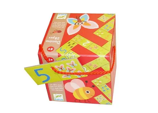 Настільна гра Djeco Дитяче доміно. Раз Два Три (Domino One, two, three, 28 pcs) (DJ08168) - фото 2