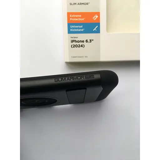 Оригинальный противоударный чехол Spigen Slim Armor (MagFit) MagSafe для iPhone 16 Pro (6.3") Black ACS08164 - фото 8